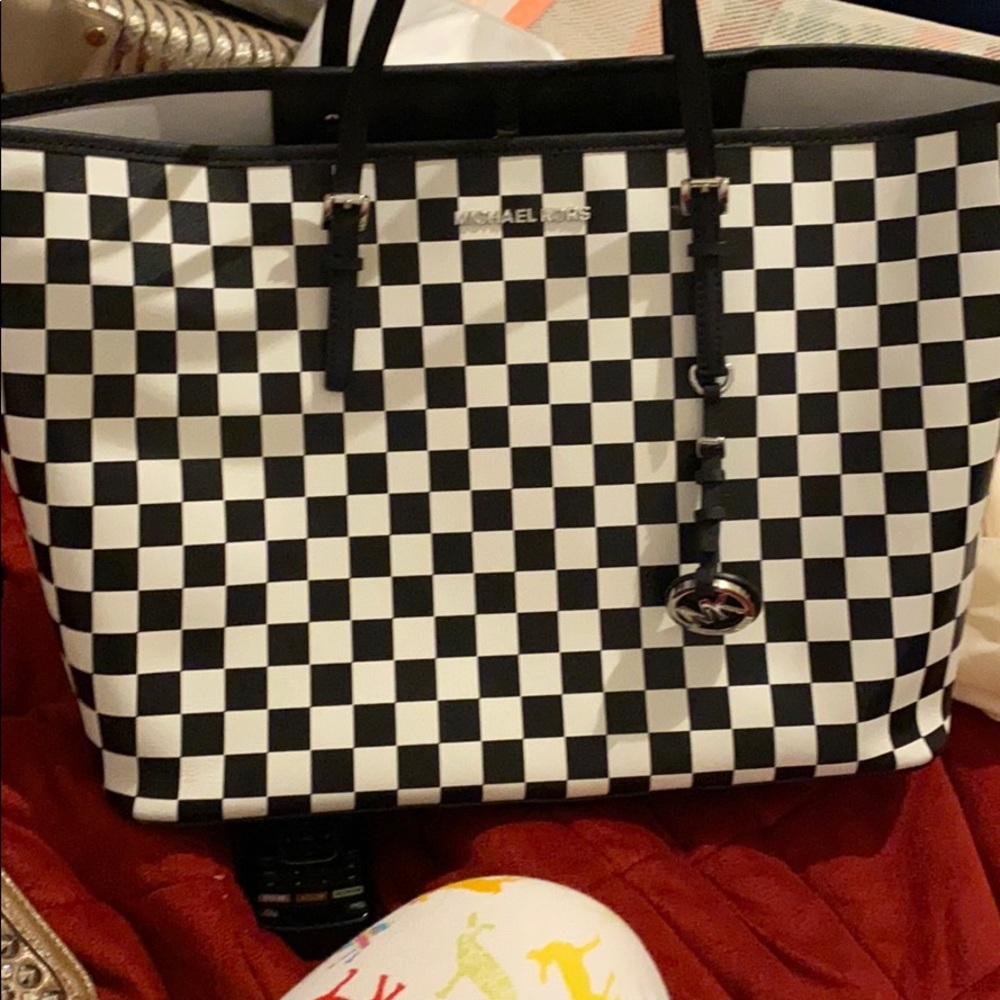 Michael Kors tote checkered